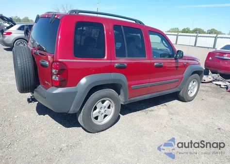 2006 Jeep Liberty Sport из США, поврежденный, VIN 1J4GK48K76W228440
